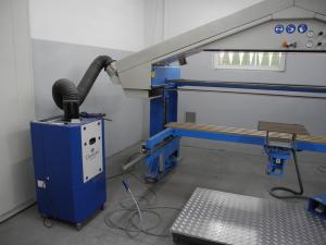 Doppelband-Schleifmaschine Typ DBS von Kuhlmeyer Maschinenbau GmbH, Absaugvorrichtung